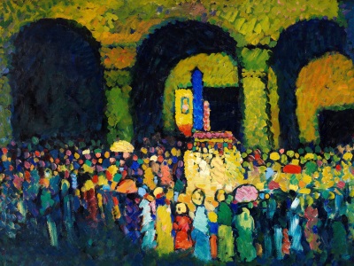 painting The Ludwigs Kirche by Kandinsky