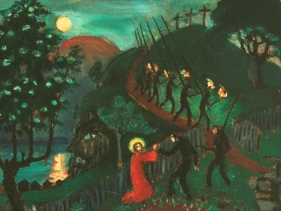 painting of Jesus in Gethsemane